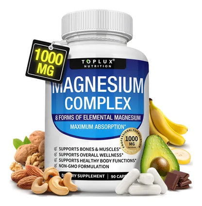Magnesium Complex 8 en 1, Contiene 90 Cápsulas